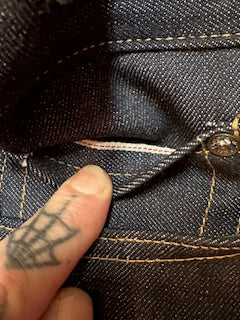coin pocket selvedge