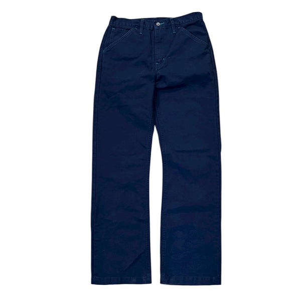 Navy blue pants on a white background