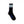 Black sock with white stripes and 'Left Field' branding on a white background