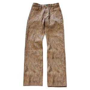 Brown jeans on a white background