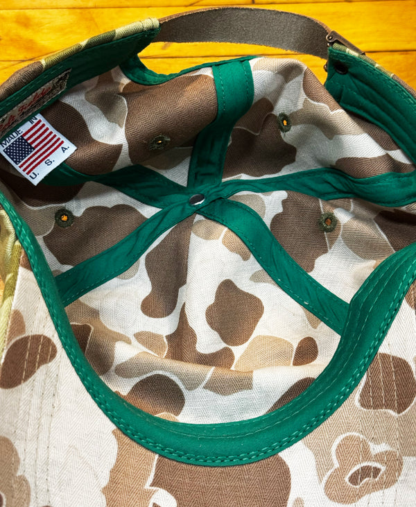 Japanese twill double sided Frogskin camo Baseball cap made in NYC