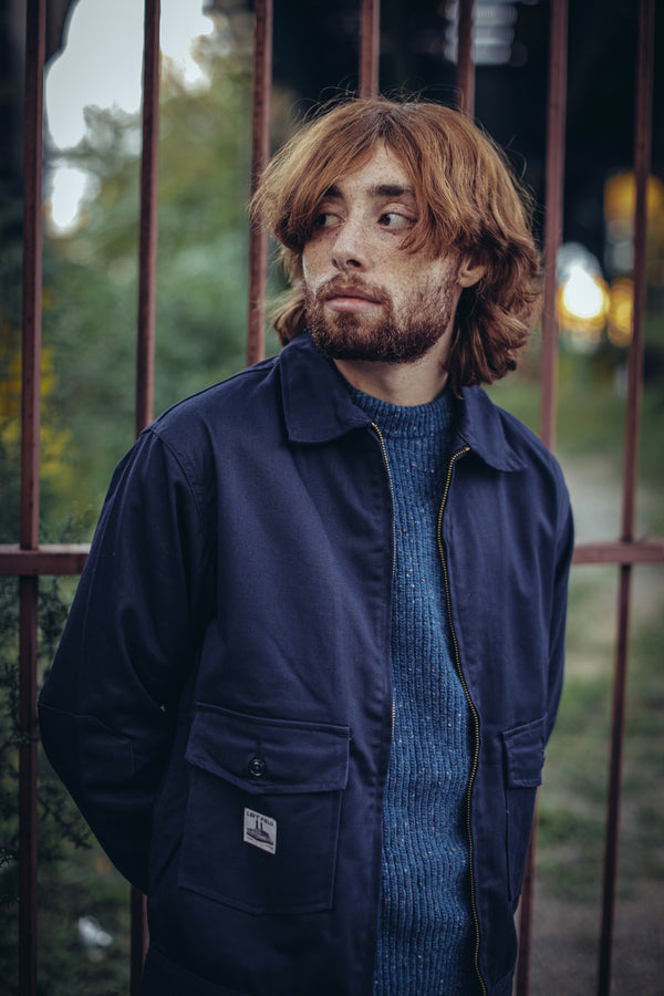 WORK UNIFORM Greaser Garage Jacket - Dark Navy 9 oz Twill