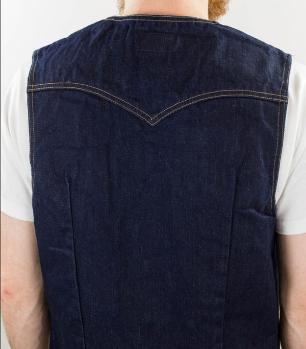 15 oz Yoshiwa Mills Denim Western Vest