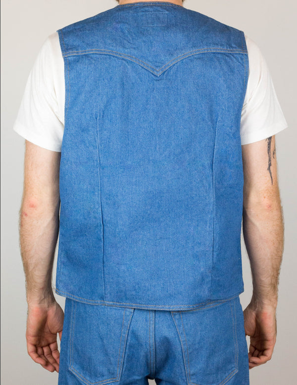 14 oz Mt Vernon Mills Rodeo Denim Western Vest