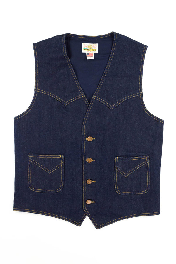 15 oz Yoshiwa Mills Denim Western Vest
