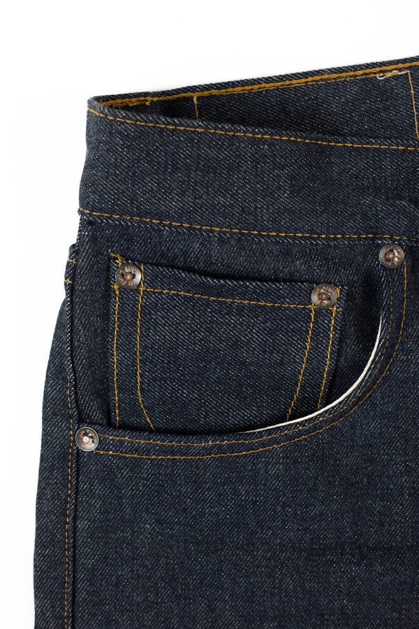 Smokestacks Vidalia Mills 14 oz Indigo Selvedge (last of the dark blue indigo run)