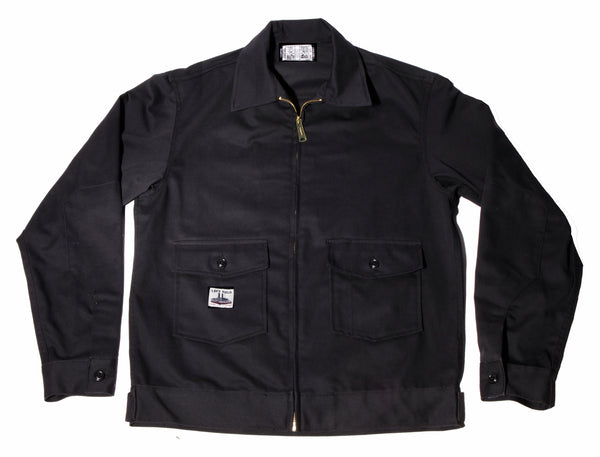 WORK UNIFORM Greaser Garage Jacket - Black 9 oz Twill