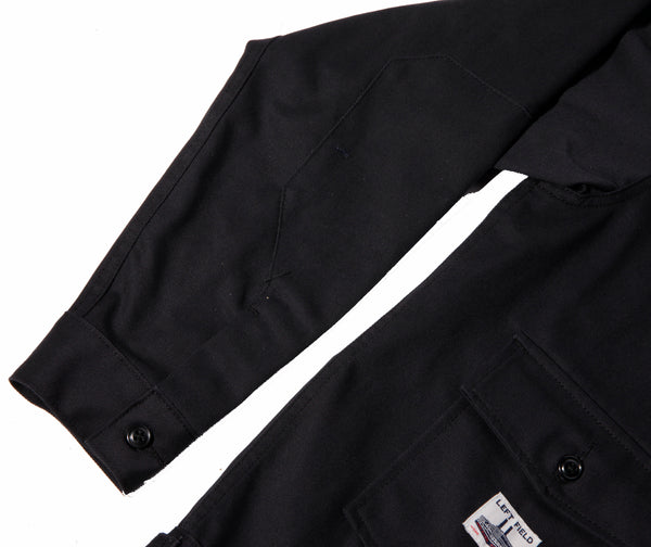 WORK UNIFORM Greaser Garage Jacket - Black 9 oz Twill