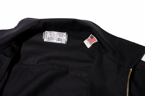 WORK UNIFORM Greaser Garage Jacket - Black 9 oz Twill