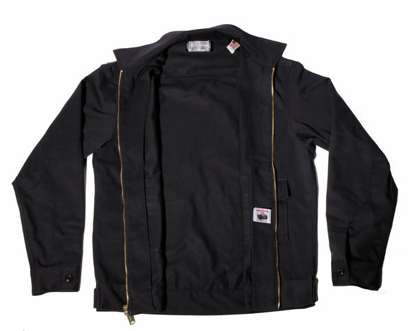 WORK UNIFORM Greaser Garage Jacket - Black 9 oz Twill