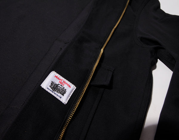 WORK UNIFORM Greaser Garage Jacket - Black 9 oz Twill