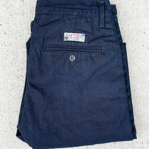 Deep Indigo Chinos | Japanese Deep Indigo Chinos | Left Field NYC