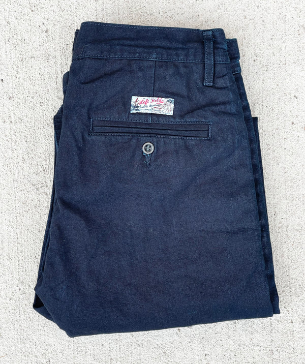 Deep Indigo Chinos | Japanese Deep Indigo Chinos | Left Field NYC