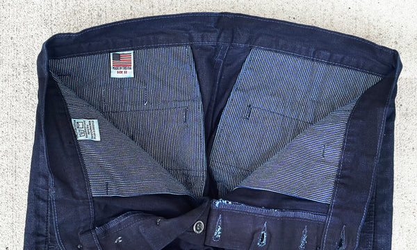 Deep Indigo Chinos | Japanese Deep Indigo Chinos | Left Field NYC
